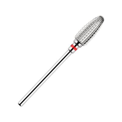 BNG 5-in-1 Carbide Nail Drill Bit for Gel and Acrylic Nails, 3/32-Inch, Silver