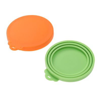 SEWOART 2-Pack Food-Safe Silicone Lids for Pet Food Cans