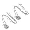 SEWOART 2-Piece Dog Charms with Paw Print Motif, Silver-Tone Zinc Alloy Dog Necklace view 1