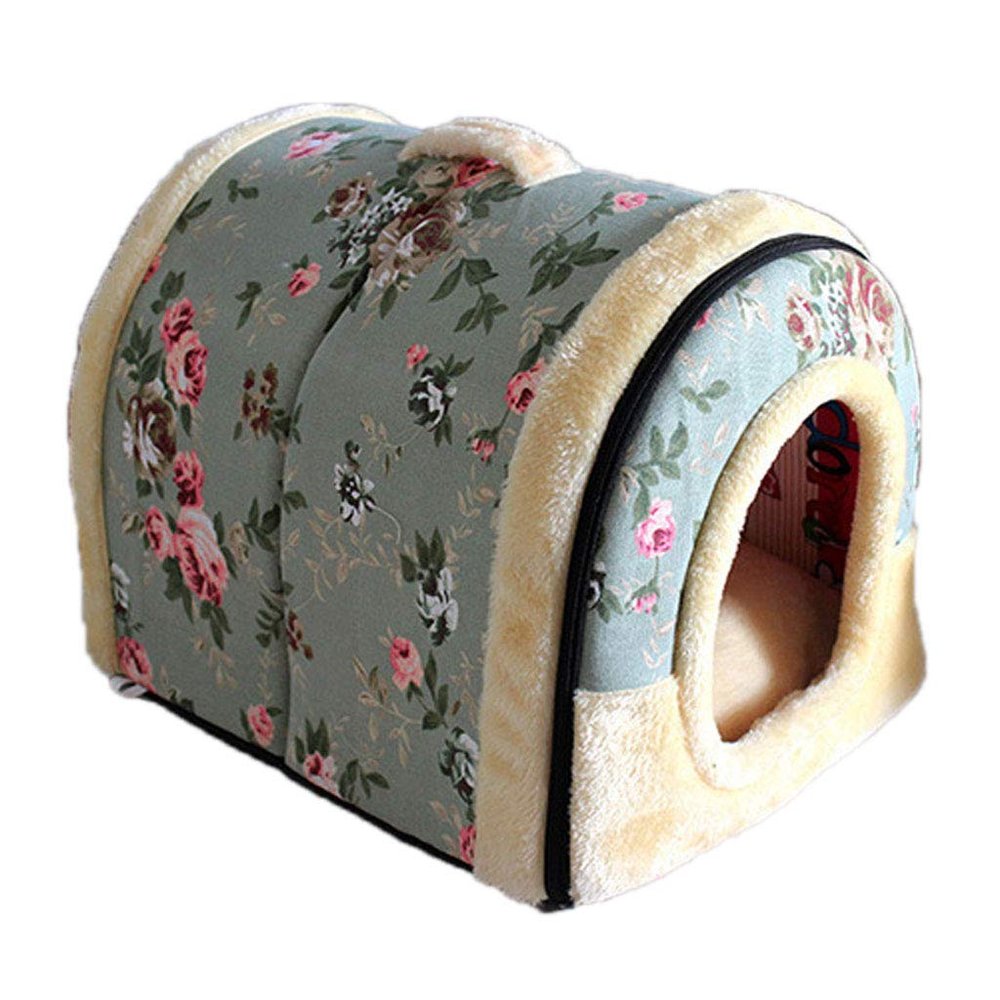 Ldabrye Cat Bed for Indoor Cats and Small Dogs, Warm Washable Pet House, Removable Kitten Cave