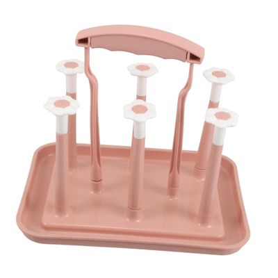 HONITANO Wall-Mounted Baby Bottle and Cup Drying Rack, PP, Space-Saving and Removable