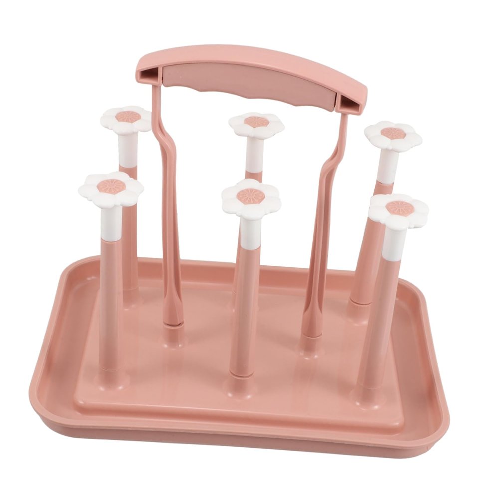 HONITANO Wall-Mounted Baby Bottle and Cup Drying Rack, PP, Space-Saving and Removable