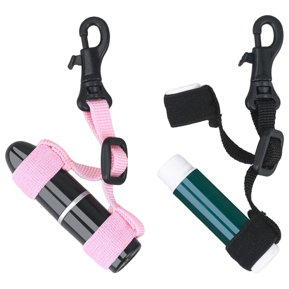 Meiiy Lip Balm Holder Keychains, Elastic Lipstick Sleeve Pouch, Multicolor