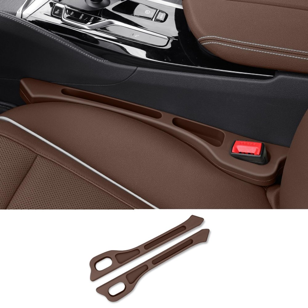 LJWAN 2-Pack Car Seat Gap Fillers for Stream 2000-2014, Brown