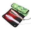 Foiosoh Hair Tools Travel Bag with Heat-Resistant Mat, Waterproof Styling Tool Case, Clover Heart Diamond Green view 2