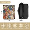Foiosoh Hair Tools Travel Bag with Heat-Resistant Mat, Daisy Summer Pattern view 4