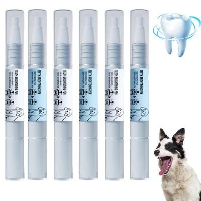 Pet Toothbrush Pen, Dog and Cat Teeth Cleaning Gel Pen, Tartar Remover, Fresh Breath, 3-Piece Set