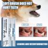 Pet Toothbrush Pen, Dog and Cat Teeth Cleaning Gel Pen, Tartar Remover, Fresh Breath, 3-Piece Set view 2