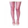 GAYLOP Latex Tights, Women's Long Rubber Stockings, Red, XS view 1