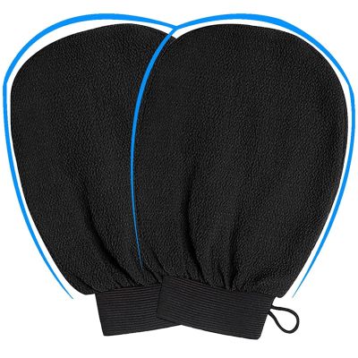 Deep Exfoliating Gloves for Skin Cleansing and Self-Tan Preparation
