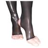 GAYLOP Long Latex Stockings with Open Leg and Decorative Stripes, Black, XL view 2