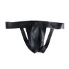 GAYLOP Men's Latex Fetish Briefs with Zipper and Open Back, Transparent Black, XL view 3