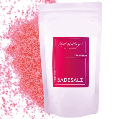 Hallingers Cranberry Dead Sea Salt Bath Gift Set, 400 g