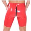 GAYLOP Men's Latex Rubber Shorts, Handmade Custom Pants, Fashion Sports, White, M view 2
