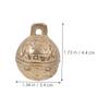 UPKOCH 3-Piece Copper Mini Bells for Dog Collars view 2