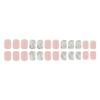 24 Floral Press-On Nails, Short Square, Pink view 4