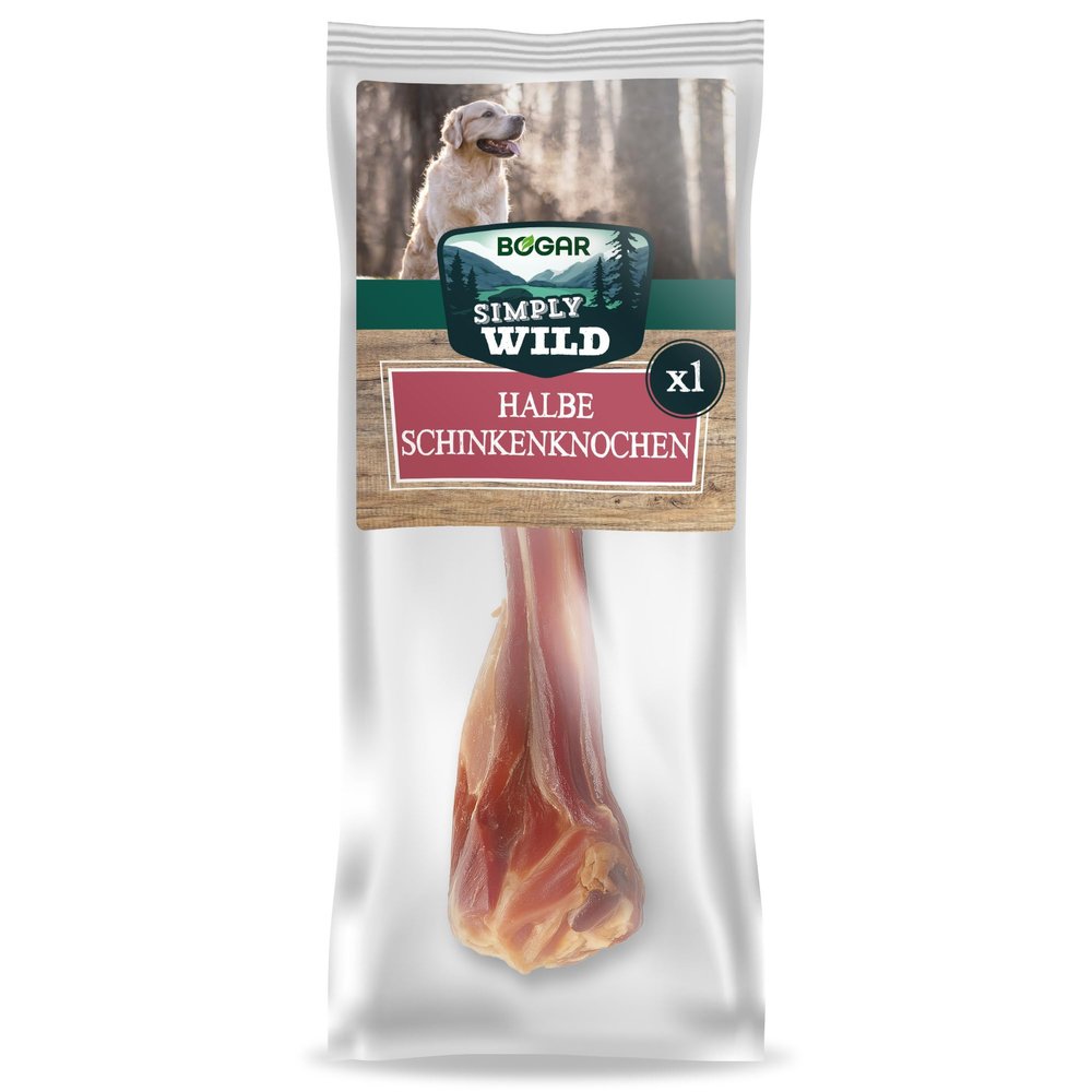 Bogar Simply Wild Half Dried Pork Bone Dog Treat