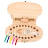 Zerodeko Baby Tooth Keepsake Box, Beige, Large Capacity view 1