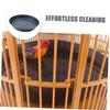 VANZACK Round Plastic Bird Bath and Droppings Tray view 2