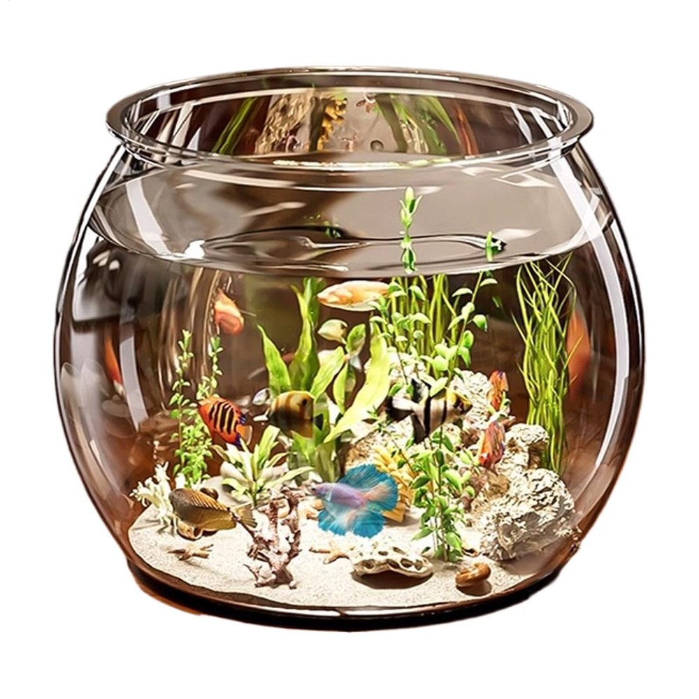 Small Clear Cylinder Aquarium for Betta Fish