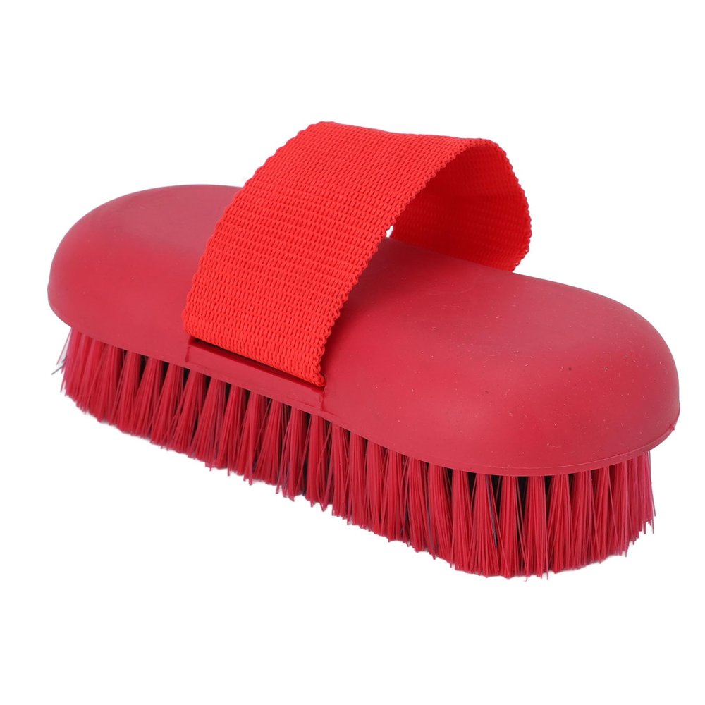 Premium Horse Grooming Brush with Soft Bristles and Ergonomic Grip