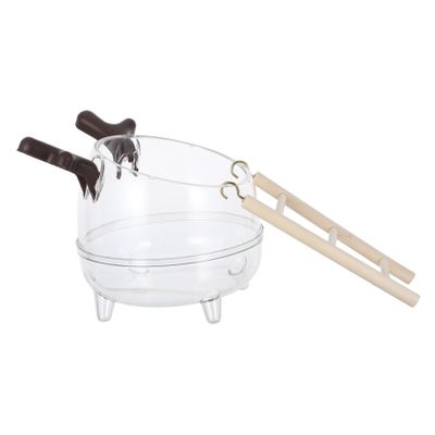 Toddmomy Hamster Bath with Wooden Ladder