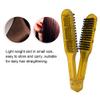 Hair Straightening Comb, Plywood Straightening Comb, Antistatic Styling Tool, Violet/Purple (YELLOW) view 4