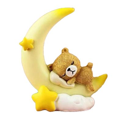 Cute Decorative Moon Bear Cake Topper