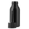 6 x 50 mL Black HDPE Round Bottles with Black Squeezable Dispensing Nozzles view 3