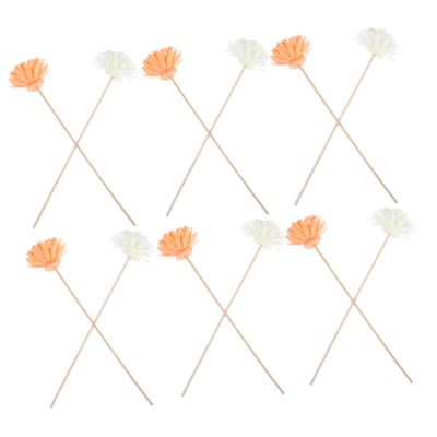 SEWOART 12-Piece Artificial Rattan Flower Diffuser Sticks