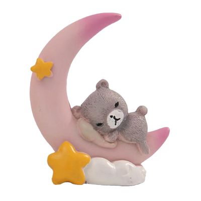 Sun and Moon Cake Decorations, Cute Decorative Resin Figure