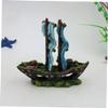 SEWOART Resin Sailboat Aquarium Ornament view 2