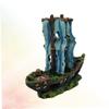 SEWOART Resin Sailboat Aquarium Ornament view 3