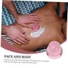 COLLBATH Mushroom-Shaped Rose Quartz Massage Stone and Facial Massager, Natural Pink view 2