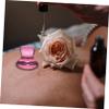 COLLBATH Mushroom-Shaped Rose Quartz Massage Stone and Facial Massager, Natural Pink view 3