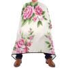 RPLIFE Hairdressing Cape with Pink Flowers and Green Background, Washable, One Size view 2