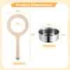 Wooden Bird Perch with Stainless Steel Feeder Cup view 4