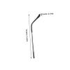 Eyeglass Temple Replacement Parts, 1 Pair, Alloy, Black view 2