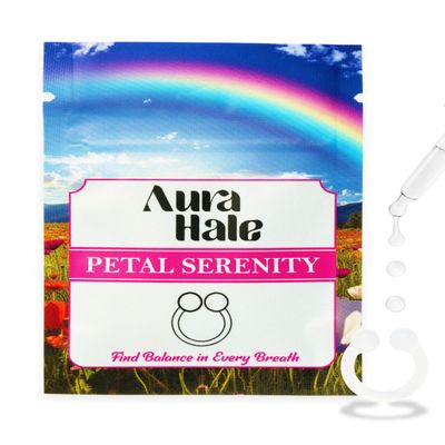 AuraHale Nasal Diffuser Ring – Petal Serenity Scent for Calm, Clarity and Uplift