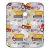 Playful Construction Vehicles and Trucks Gray Haircut Cape, 160 x 140 cm, One Size view 1