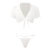 Women's Sexy Japanese School Uniform Costume with Mini Skirt view 4