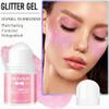 Body Glitter Gel Roll-On with Chameleon Effect, Chunky Glitter, 25 ml, Pink view 2