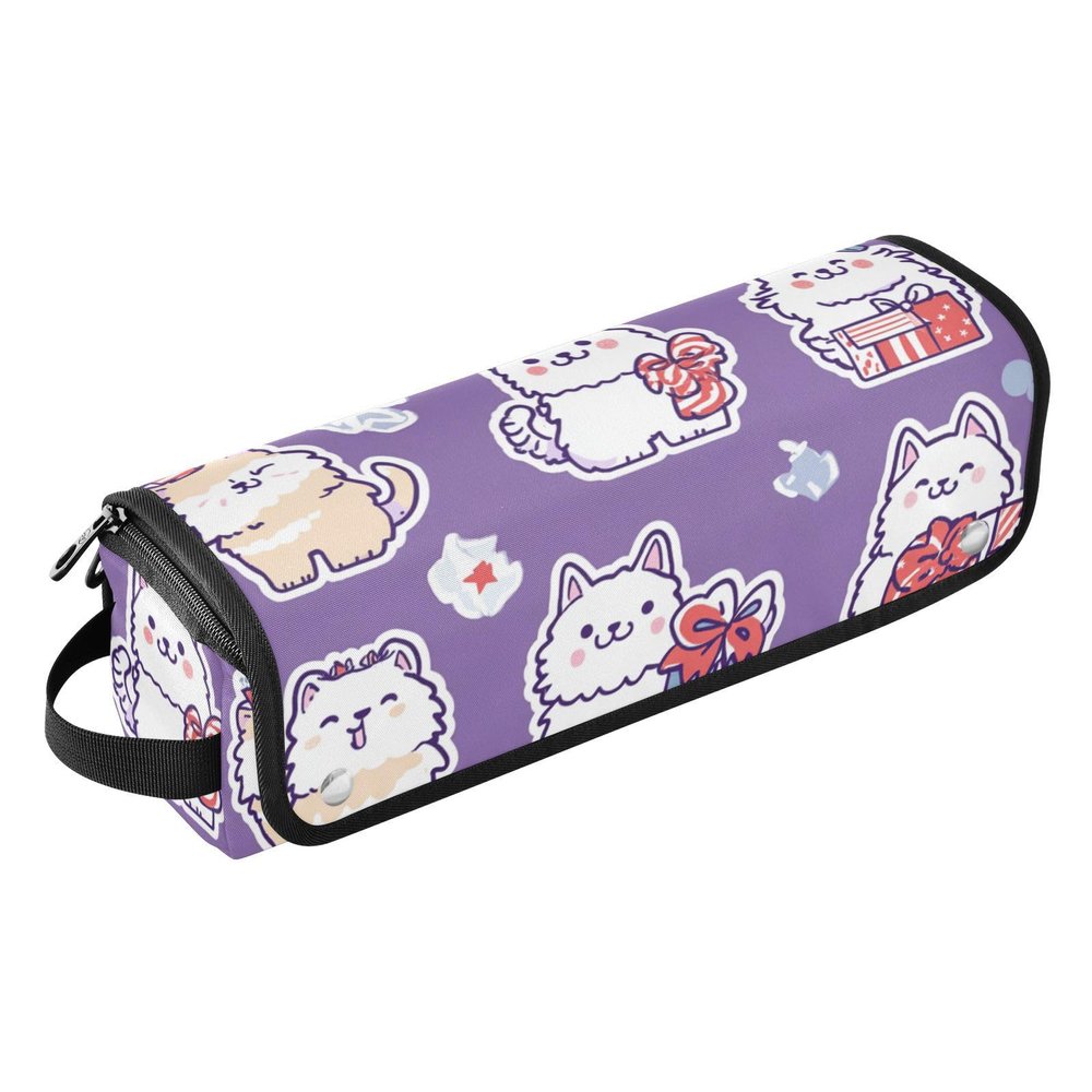 Foiosoh Hot Hair Tools Travel Bag with Heat-Resistant Pad, Purple