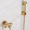 HCVYQMMJ Supercharged Gold Toilet Sprayer Connecting Hose, Premium Stainless Steel, for Cloth Diaper Sprayers and Shattaf Showers view 1