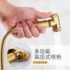 HCVYQMMJ Supercharged Gold Toilet Sprayer Connecting Hose, Premium Stainless Steel, for Cloth Diaper Sprayers and Shattaf Showers view 4