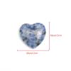 LSYHHXC River Pebbles, 10-Piece Set, Heart-Shaped Crystals, Mini Quartz Gemstones, 2 cm, Home Decor (Unakite) view 4