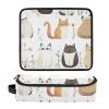 Foiosoh Hair Tools Travel Bag and Heat-Resistant Mat with Zipper, Waterproof Travel Case for Flat Irons, Curling Irons and Hair Dryers, White view 3