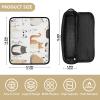 Foiosoh Hair Tools Travel Bag and Heat-Resistant Mat with Zipper, Waterproof Travel Case for Flat Irons, Curling Irons and Hair Dryers, White view 4