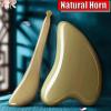 Facial Gua Sha Beauty Tool Set, Ox Horn Scraping Board and Massage Sticks, Eye and Jawline Care, Face Spa (5 mm Set) view 3