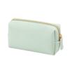 Women's Cosmetic Bag, Waterproof PU Leather, Solid Color, Makeup Organizer, Travel Storage Pouch, Wallet, Green, M view 1